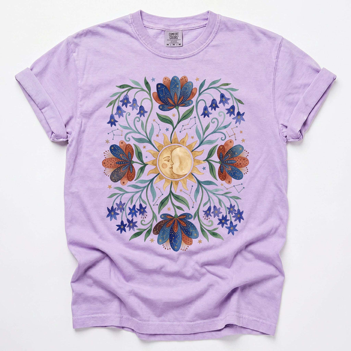 Radiant Sun & Serene Moon Vintage Washed T-Shirt