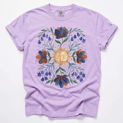 Radiant Sun & Serene Moon Vintage Washed T-Shirt