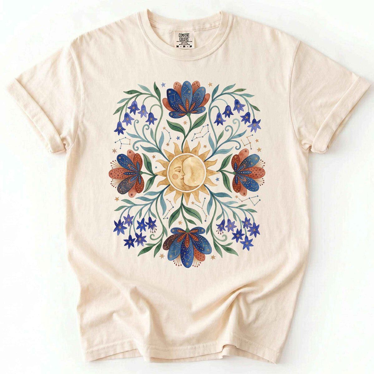 Radiant Sun & Serene Moon Vintage Washed T-Shirt
