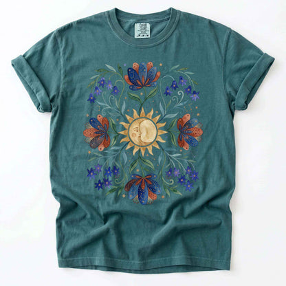 Radiant Sun & Serene Moon Vintage Washed T-Shirt