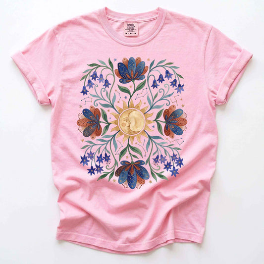 Radiant Sun & Serene Moon Vintage Washed T-Shirt