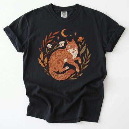 Resting Woodland Lynx Vintage Washed T-Shirt