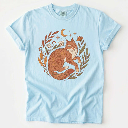 Resting Woodland Lynx Vintage Washed T-Shirt