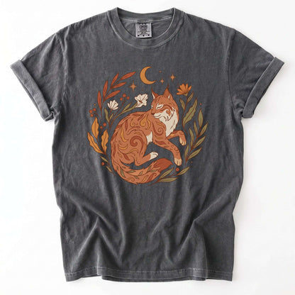 Resting Woodland Lynx Vintage Washed T-Shirt