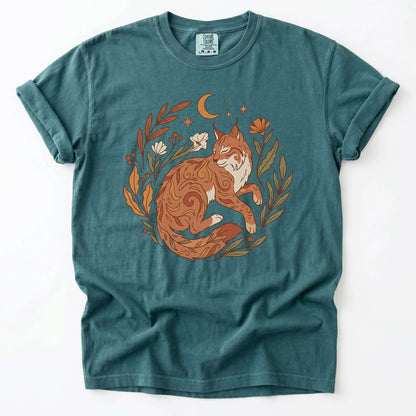 Resting Woodland Lynx Vintage Washed T-Shirt