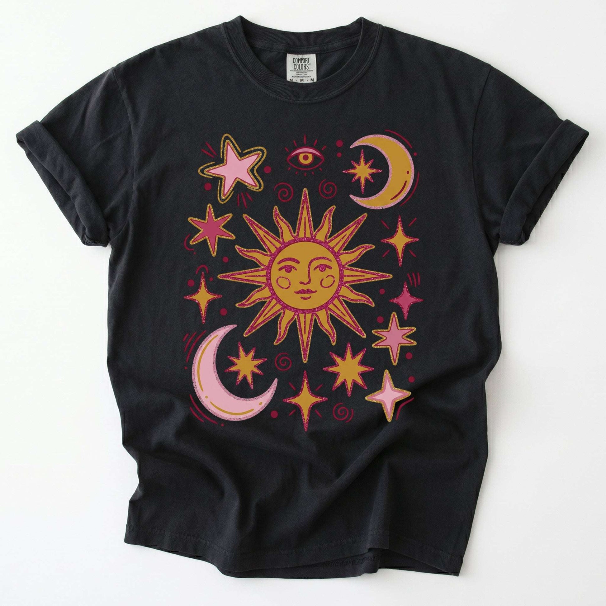 Retro Inspired Sun Vintage Washed T-Shirt