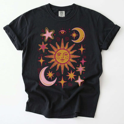 Retro Inspired Sun Vintage Washed T-Shirt