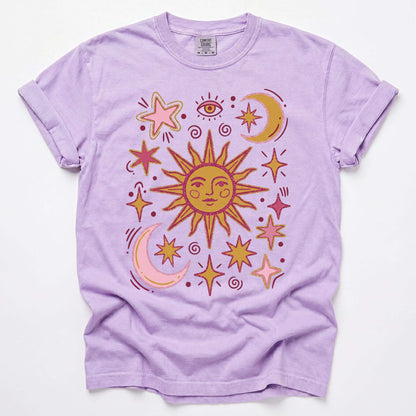 Retro Inspired Sun Vintage Washed T-Shirt