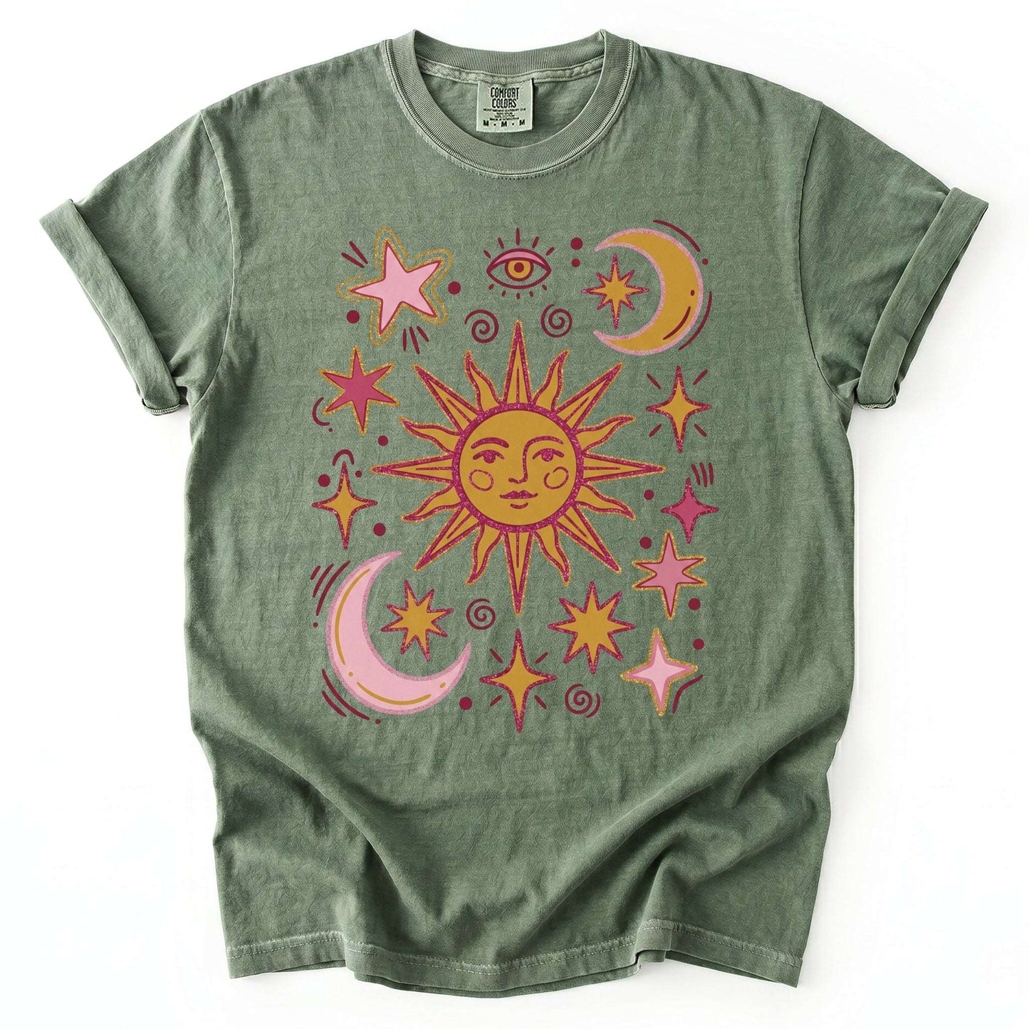 Retro Inspired Sun Vintage Washed T-Shirt