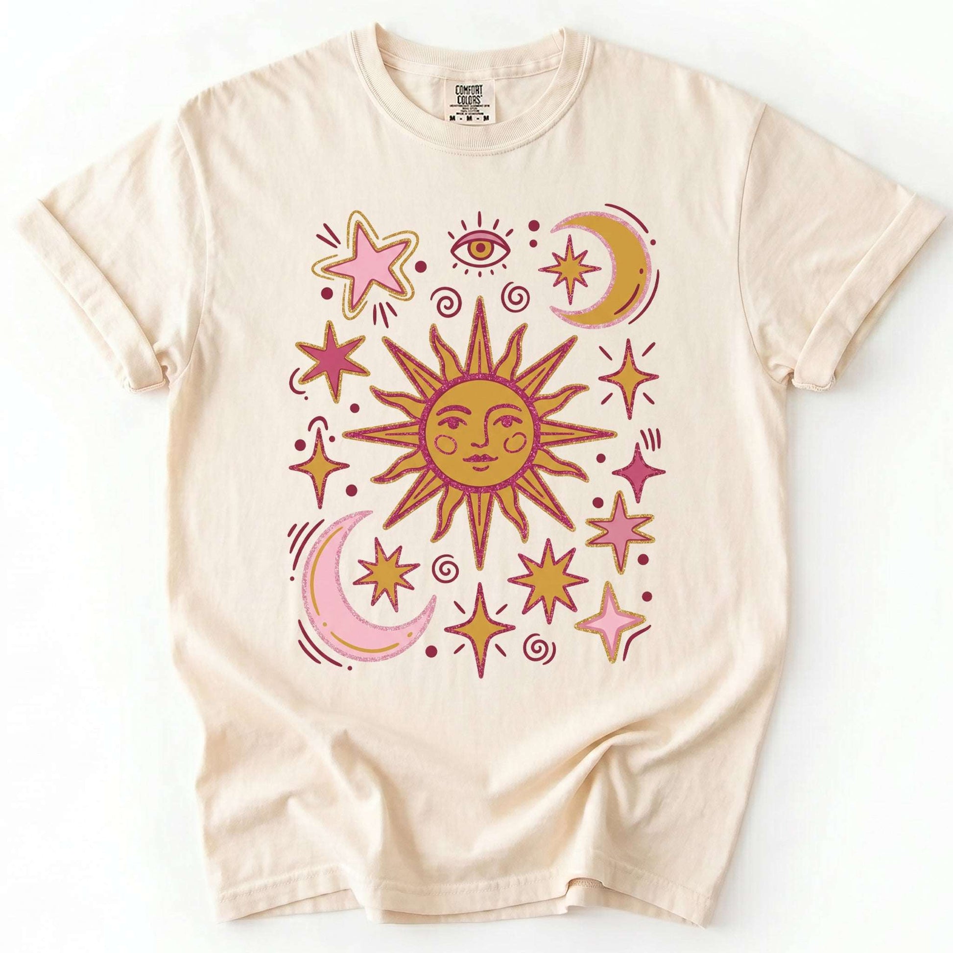 Retro Inspired Sun Vintage Washed T-Shirt