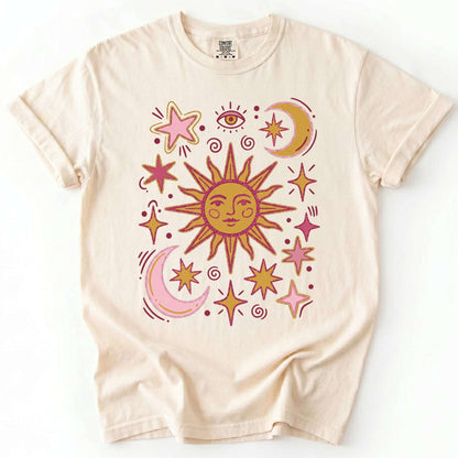 Retro Inspired Sun Vintage Washed T-Shirt