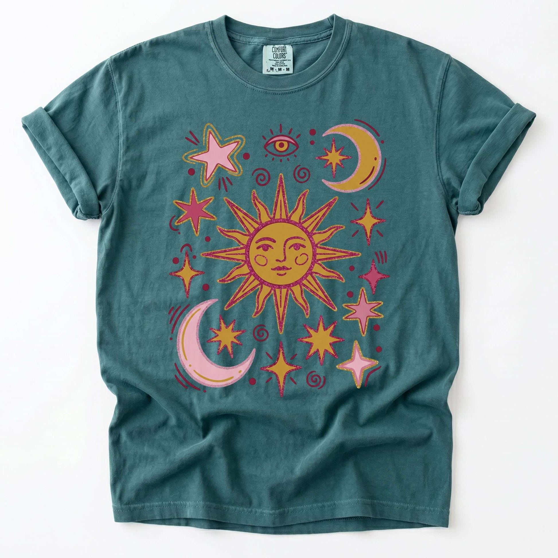 Retro Inspired Sun Vintage Washed T-Shirt