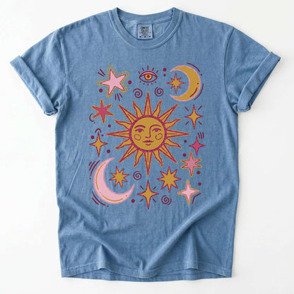 Retro Inspired Sun Vintage Washed T-Shirt