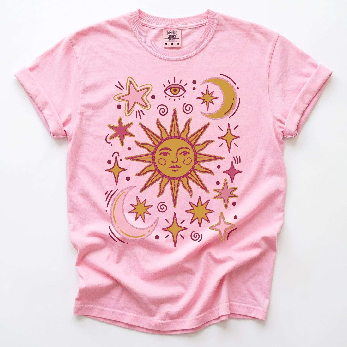 Retro Inspired Sun Vintage Washed T-Shirt