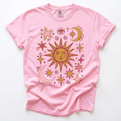 Retro Inspired Sun Vintage Washed T-Shirt