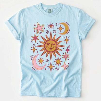 Retro Inspired Sun Vintage Washed T-Shirt