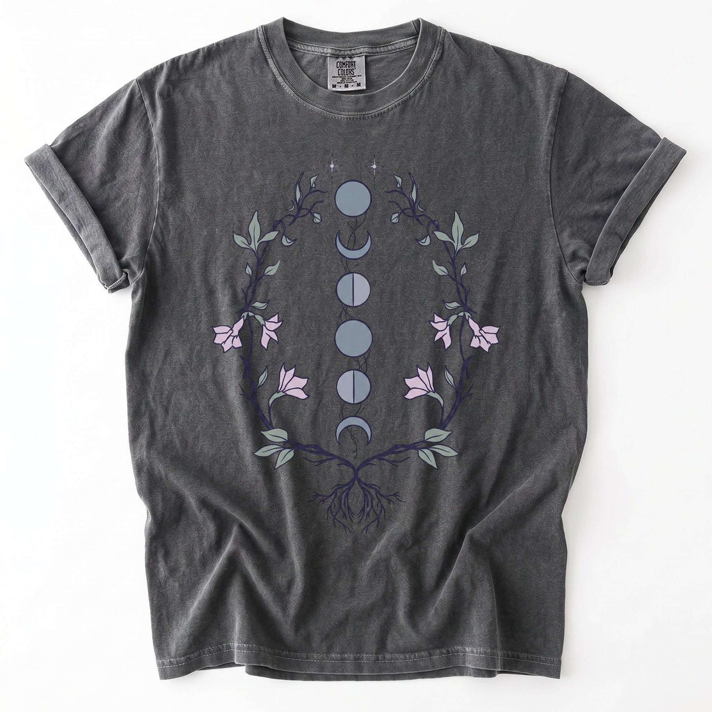 Rooted Lunar Phases Vintage Washed T-Shirt