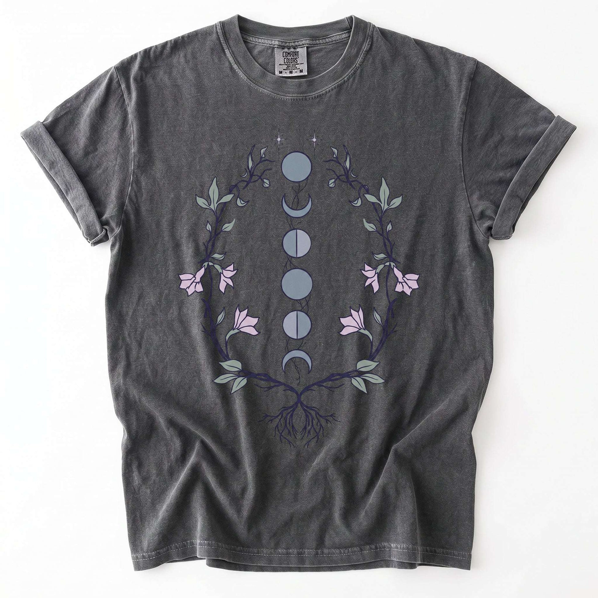 Rooted Lunar Phases Vintage Washed T-Shirt