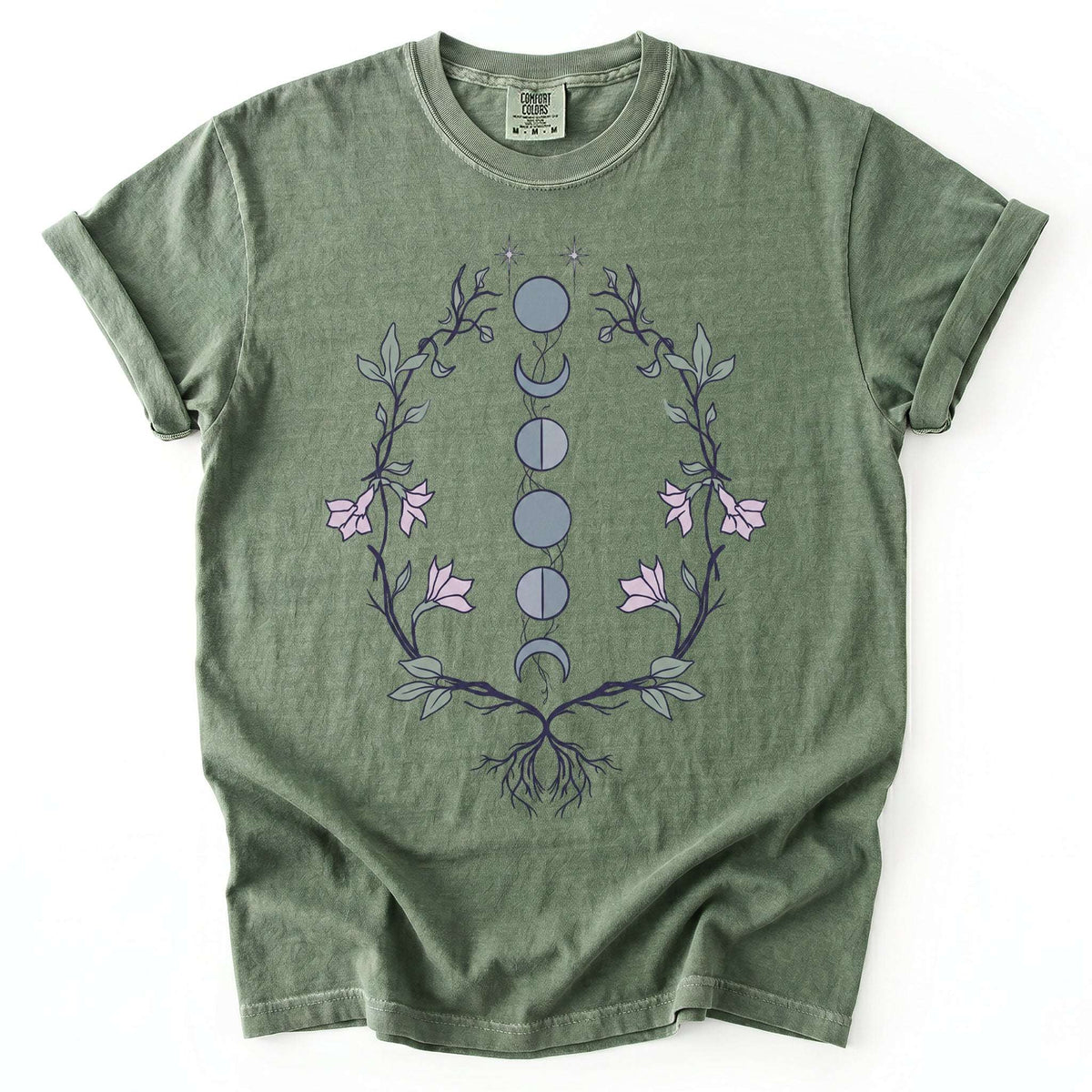 Rooted Lunar Phases Vintage Washed T-Shirt