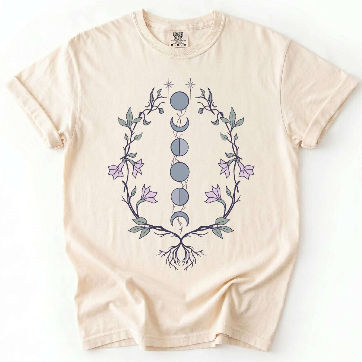 Rooted Lunar Phases Vintage Washed T-Shirt