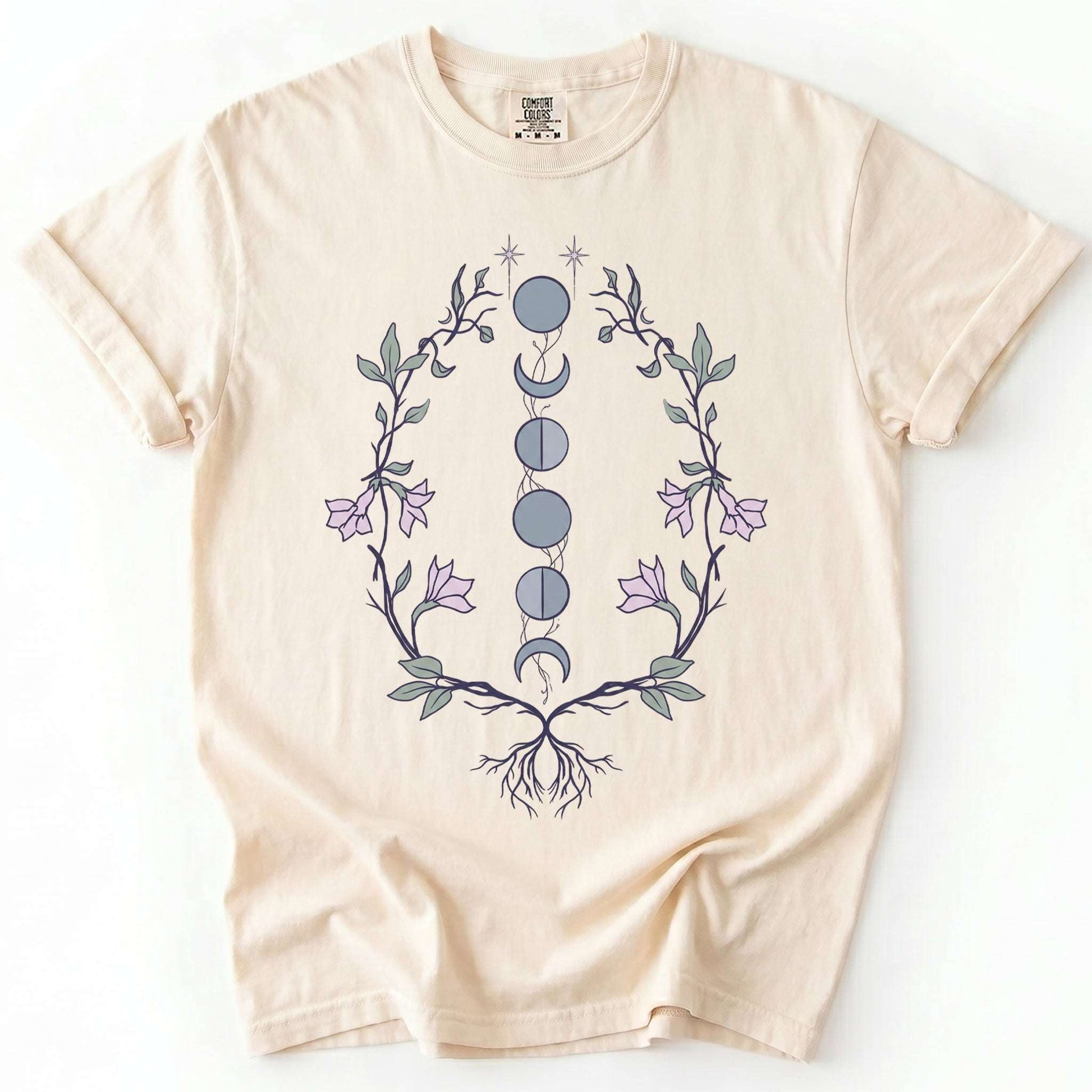 Rooted Lunar Phases Vintage Washed T-Shirt