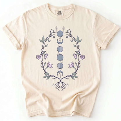 Rooted Lunar Phases Vintage Washed T-Shirt