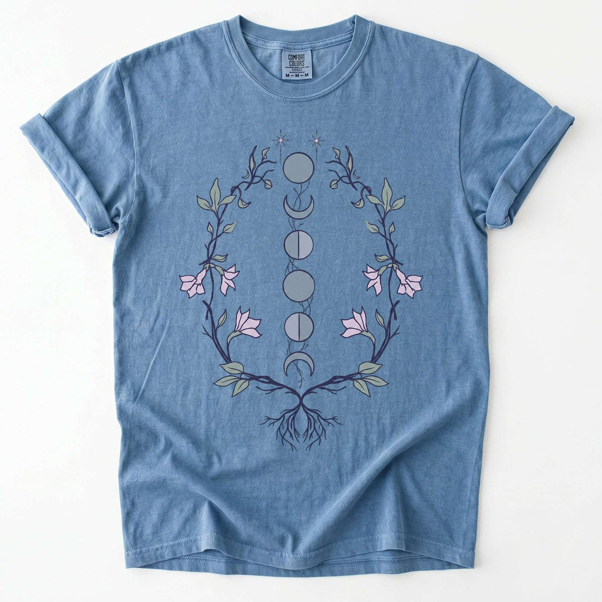 Rooted Lunar Phases Vintage Washed T-Shirt