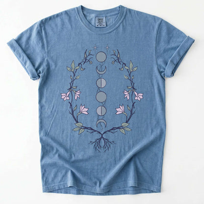 Rooted Lunar Phases Vintage Washed T-Shirt