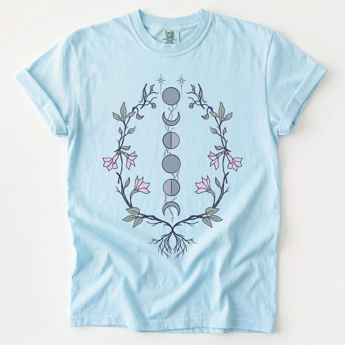 Rooted Lunar Phases Vintage Washed T-Shirt