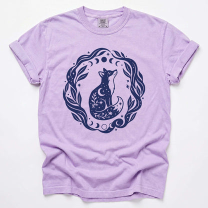 Serene Woodland Fox Vintage Washed T-Shirt