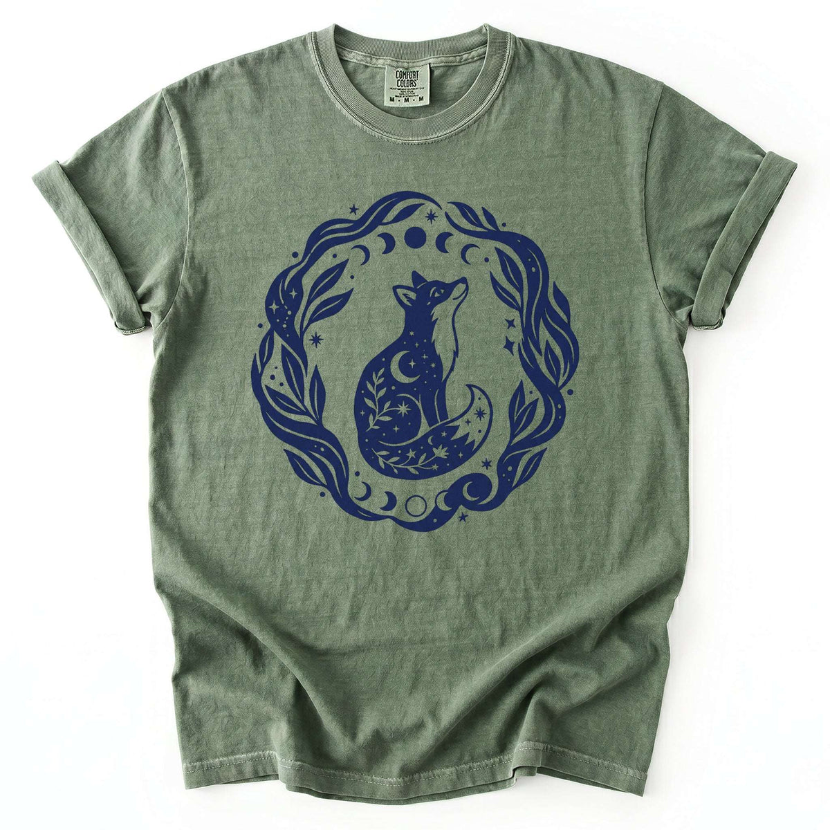 Serene Woodland Fox Vintage Washed T-Shirt