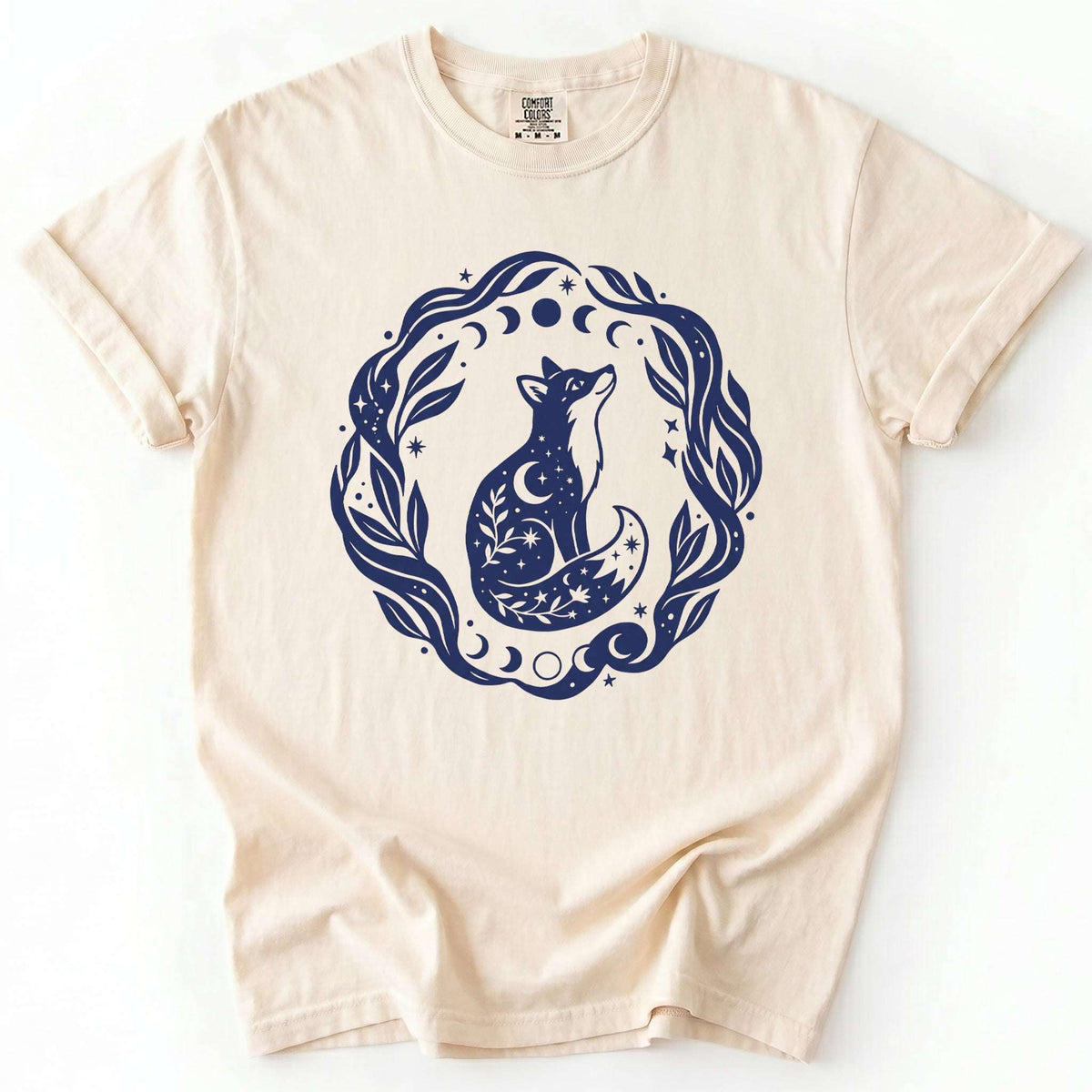 Serene Woodland Fox Vintage Washed T-Shirt
