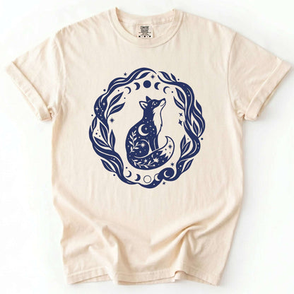 Serene Woodland Fox Vintage Washed T-Shirt