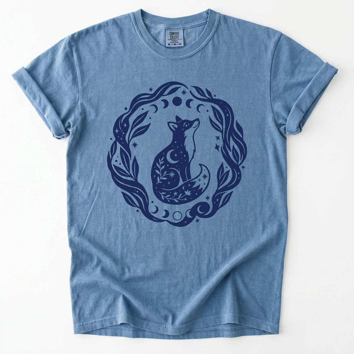 Serene Woodland Fox Vintage Washed T-Shirt