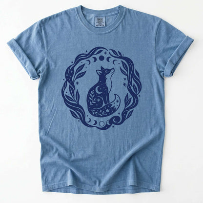Serene Woodland Fox Vintage Washed T-Shirt