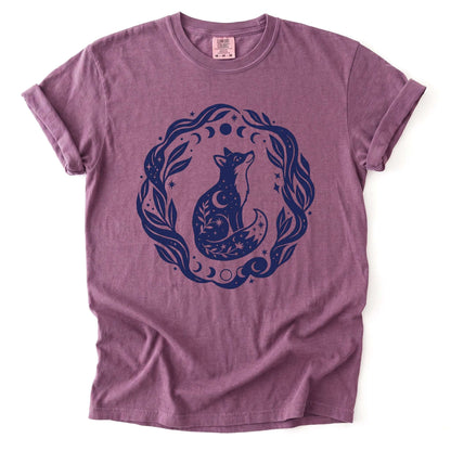 Serene Woodland Fox Vintage Washed T-Shirt