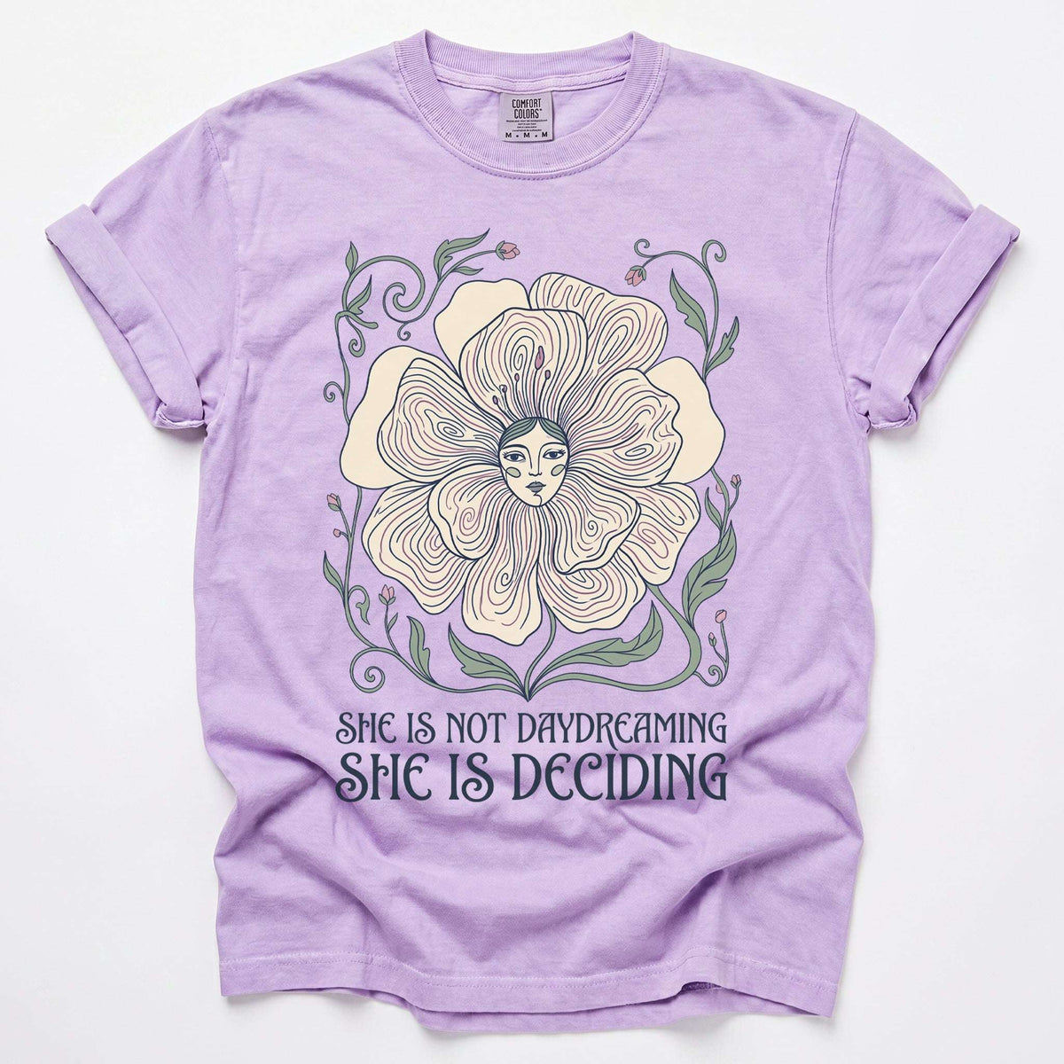 She Is Deciding Vintage Washed T-Shirt
