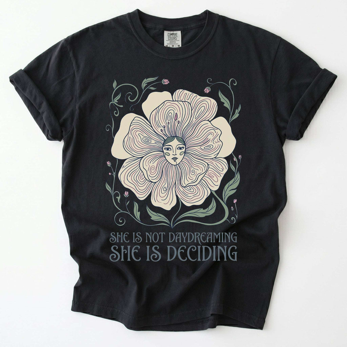 She Is Deciding Vintage Washed T-Shirt