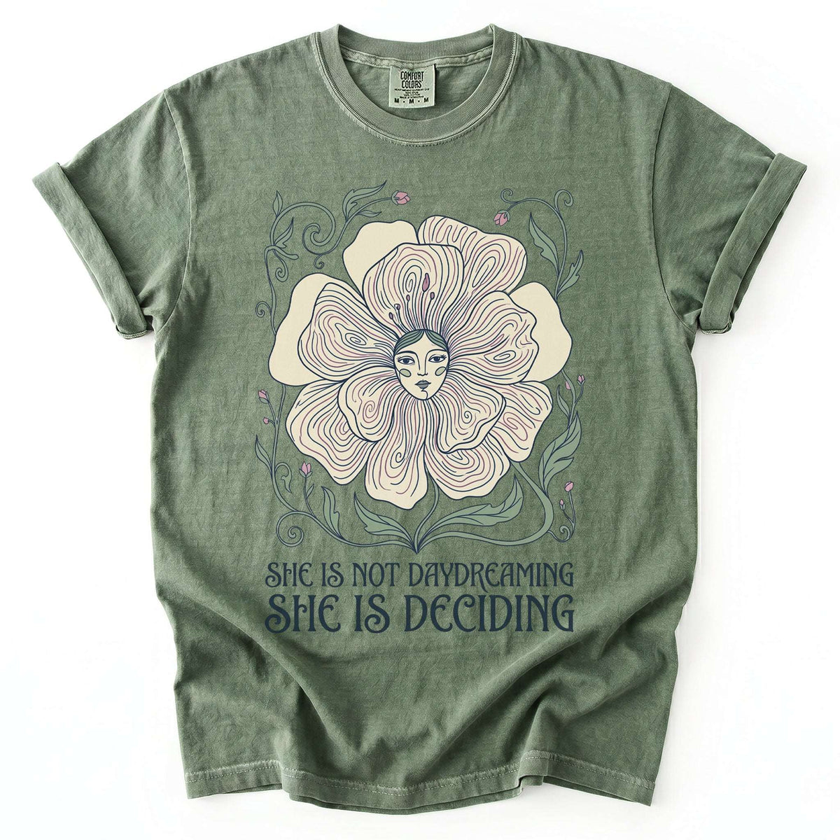 She Is Deciding Vintage Washed T-Shirt