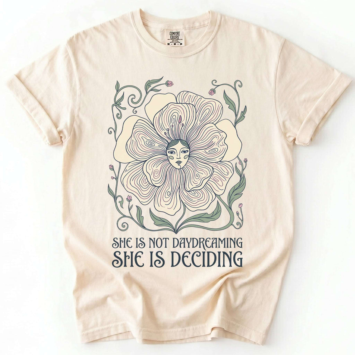 She Is Deciding Vintage Washed T-Shirt