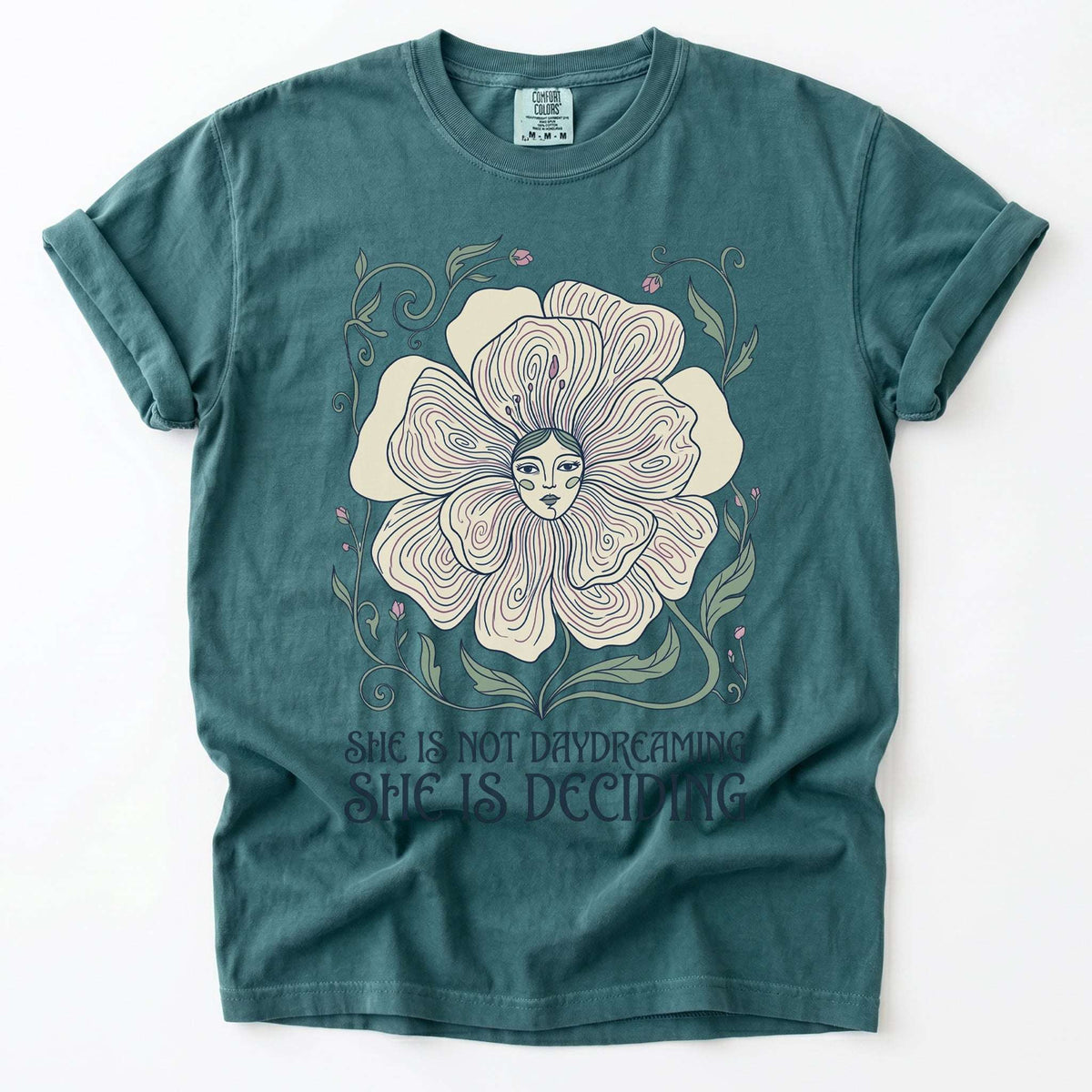 She Is Deciding Vintage Washed T-Shirt