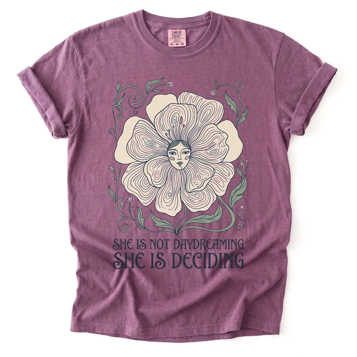 She Is Deciding Vintage Washed T-Shirt