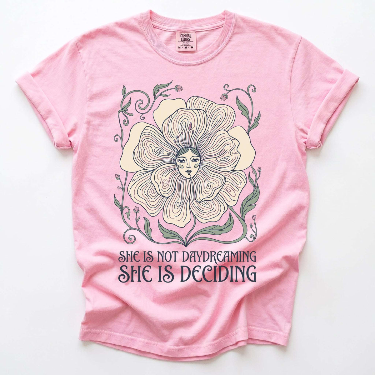 She Is Deciding Vintage Washed T-Shirt