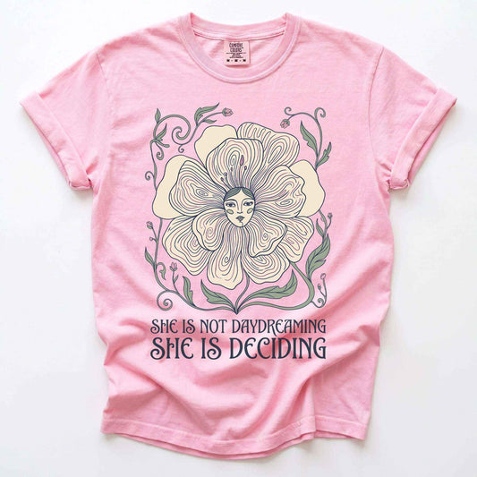 She Is Deciding Vintage Washed T-Shirt
