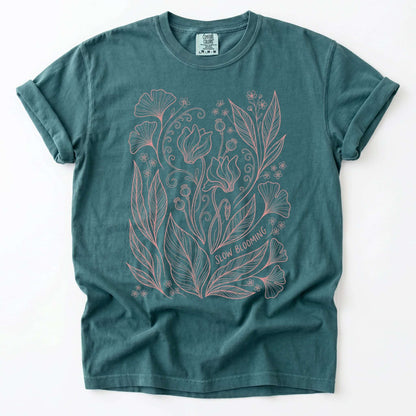 Slow Blooming Vintage Washed T-Shirt