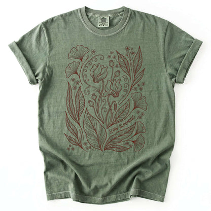 Slow Blooming Vintage Washed T-Shirt