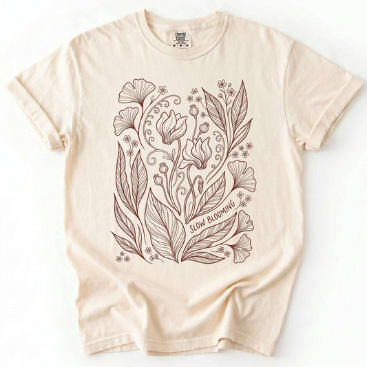 Slow Blooming Vintage Washed T-Shirt