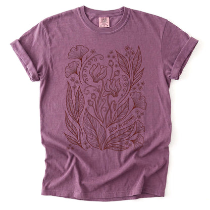 Slow Blooming Vintage Washed T-Shirt