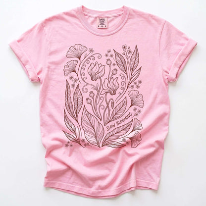 Slow Blooming Vintage Washed T-Shirt