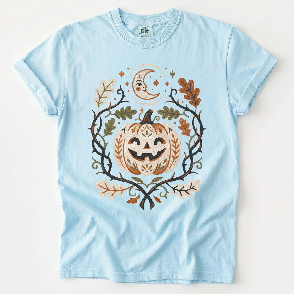 Smiling Pumpkin Vintage Washed T-Shirt